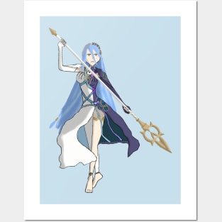 Azura, Lady of the Lake, My Queen drawing Posters and Art